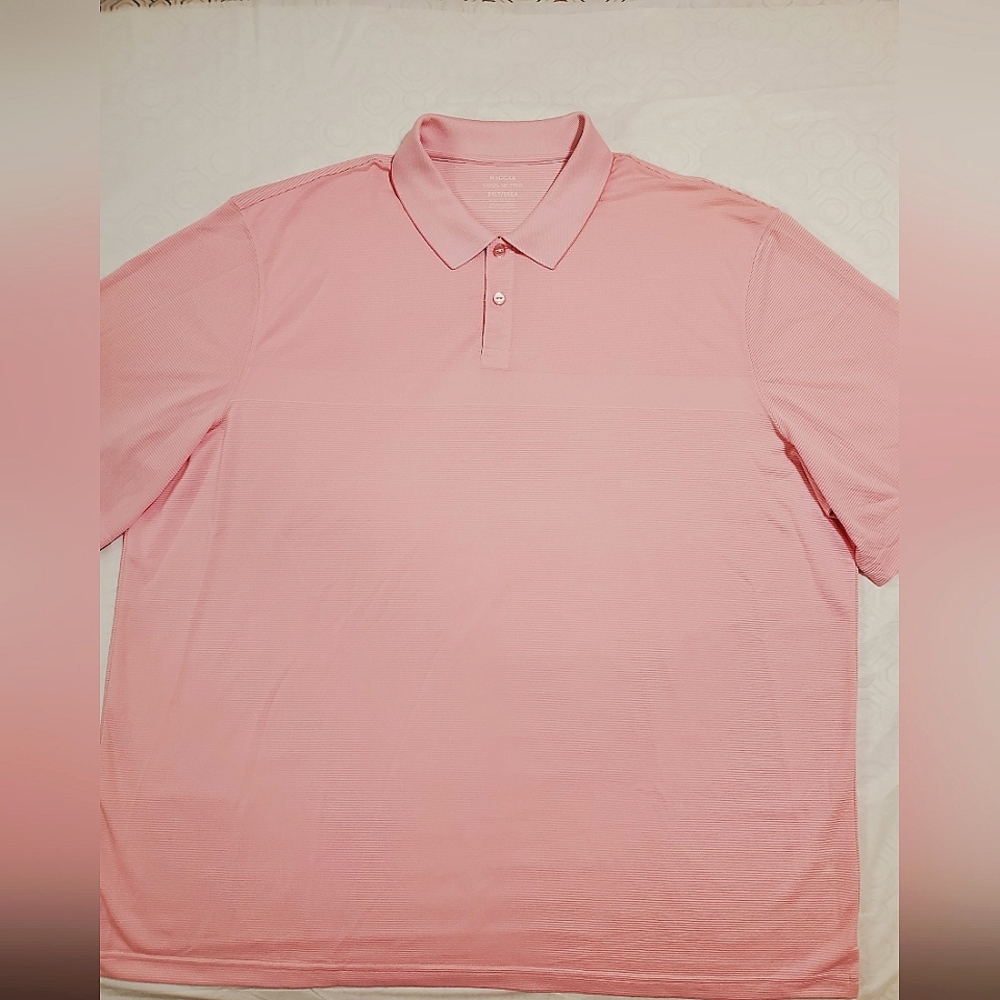 Haggard Big & Tall 3XLT Pink Polo